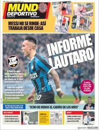 Portada Mundo Deportivo 2020-03-21