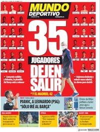 Portada Mundo Deportivo 2020-05-21