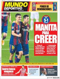 Portada Mundo Deportivo 2020-10-21