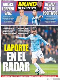 Portada Mundo Deportivo 2020-03-22