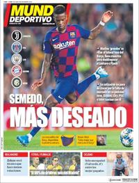 Portada Mundo Deportivo 2020-05-22