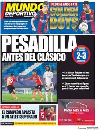 Portada Mundo Deportivo 2020-10-22