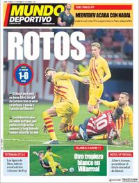 Portada Mundo Deportivo 2020-11-22