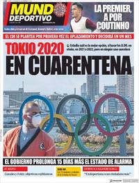 Portada Mundo Deportivo 2020-03-23