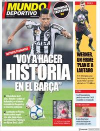 Portada Mundo Deportivo 2020-04-23