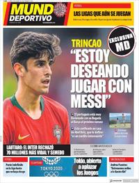 Portada Mundo Deportivo 2020-03-24