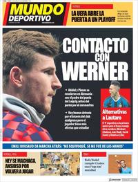 Portada Mundo Deportivo 2020-04-24