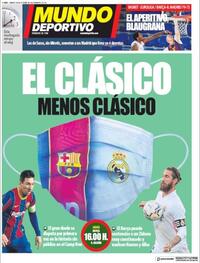 Portada Mundo Deportivo 2020-10-24