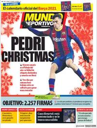 Portada Mundo Deportivo 2020-12-24