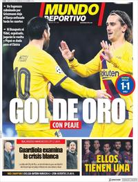 Portada Mundo Deportivo 2020-02-26