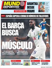 Portada Mundo Deportivo 2020-03-26