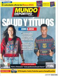 Portada Mundo Deportivo 2020-12-26