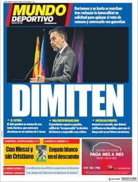 Portada Mundo Deportivo 2020-10-28