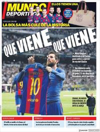 Portada Mundo Deportivo 2020-02-29