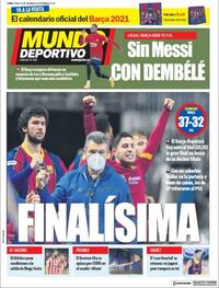 Portada Mundo Deportivo 2020-12-29