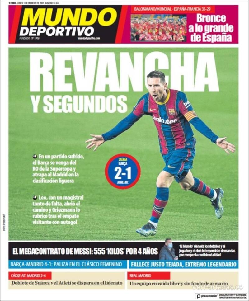 Portada Superdeporte 2021-02-01