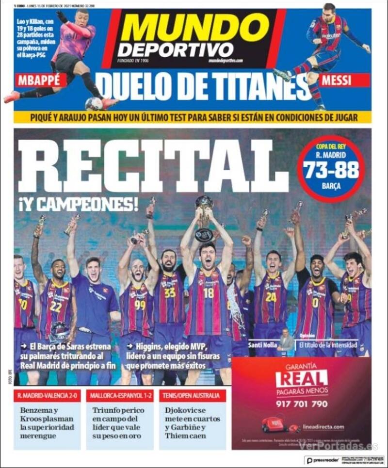 Portada Superdeporte 2021-02-15