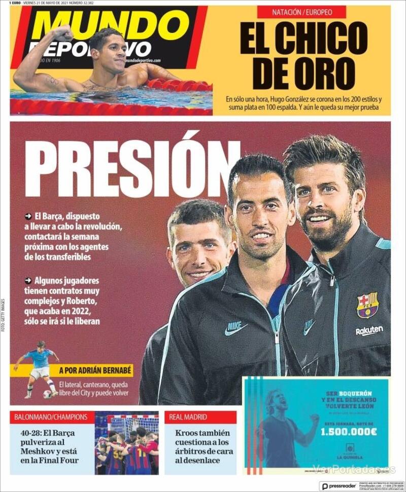 Portada Superdeporte 2021-05-21