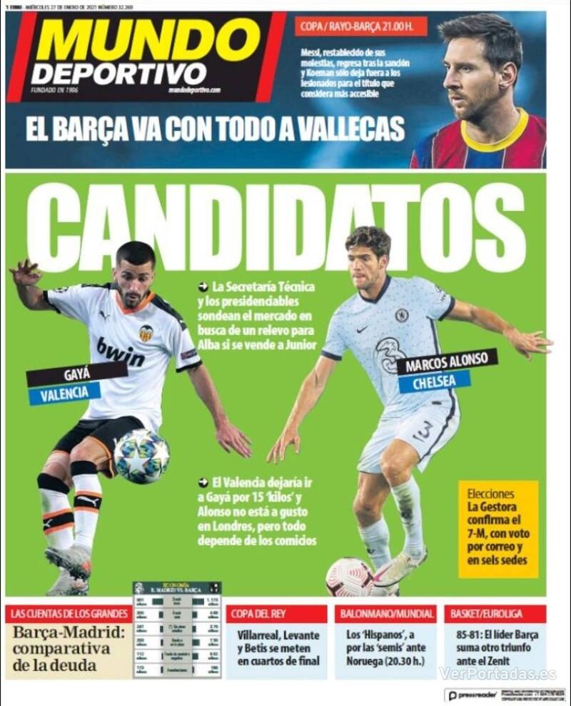 Portada Superdeporte 2021-01-27