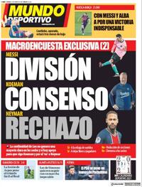 Portada Mundo Deportivo 2021-01-03