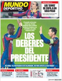 Portada Mundo Deportivo 2021-02-03