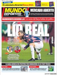 Portada Mundo Deportivo 2021-01-05