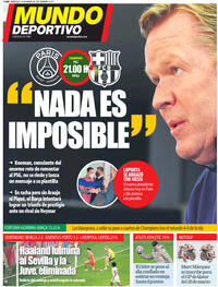 Portada Mundo Deportivo 2021-03-10
