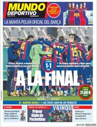 Portada Mundo Deportivo 2021-01-14