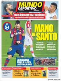 Portada Mundo Deportivo 2021-02-14