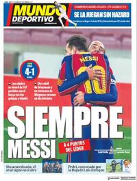 Portada Mundo Deportivo 2021-03-16