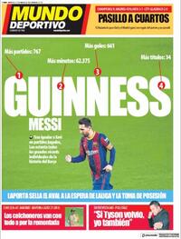 Portada Mundo Deportivo 2021-03-17