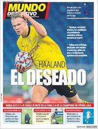 Portada Mundo Deportivo 2021-02-20