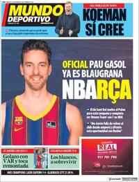 Portada Mundo Deportivo 2021-02-24