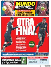 Portada Mundo Deportivo 2021-04-25