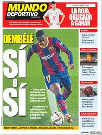 Portada Mundo Deportivo 2021-03-28