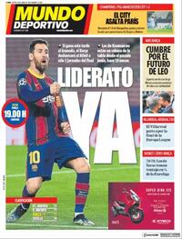 Portada Mundo Deportivo 2021-04-29