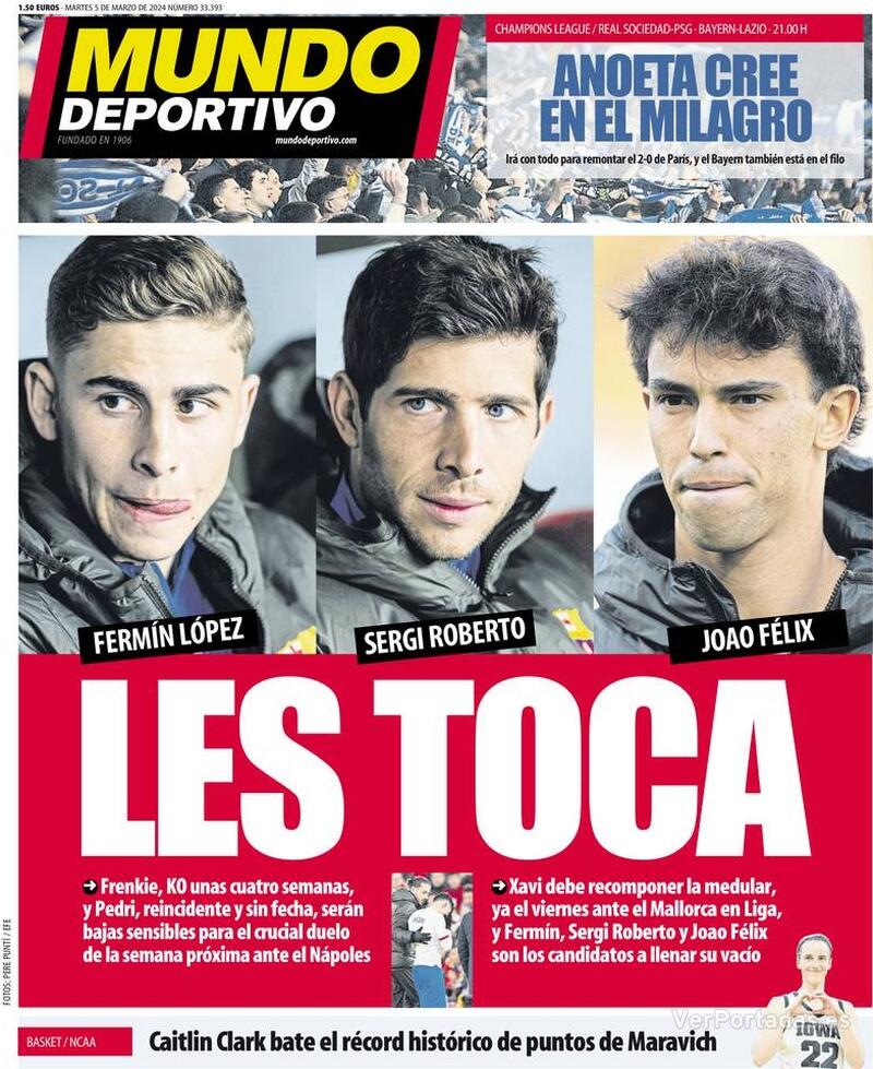 Portada Mundo Deportivo 2024-03-06