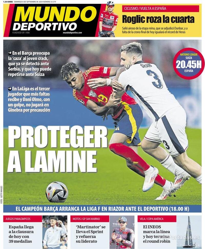 PORTADAS PRENSA DEPORTIVA DOMINGO 8 DE SEPTIEMBRE Portada-periodico-mundo-deportivo-08-09-2024-0d720a56