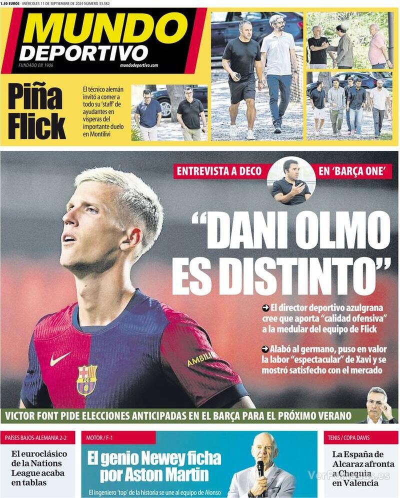 PORTADAS PRENSA DEPORTIVA MIERCOLES 11 DE SEPTIEMBRE Portada-periodico-mundo-deportivo-11-09-2024-20f519cf