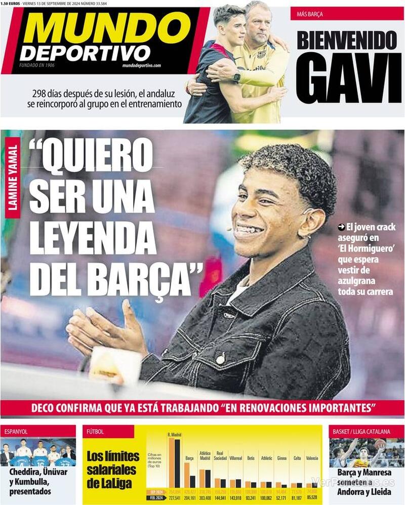 PORTADAS PRENSA DEPORTIVA VIERNES 13 DE SEPTIEMBRE Portada-periodico-mundo-deportivo-13-09-2024-c6be70ab