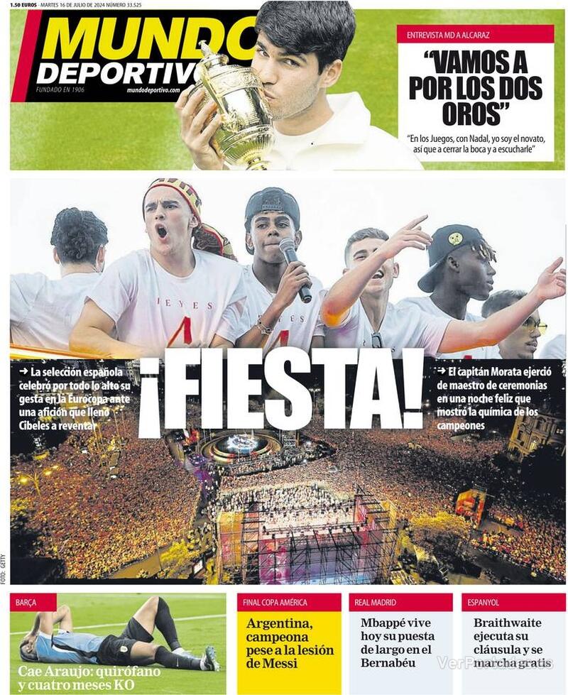 PORTADAS PRENSA DEPORTIVA MARTES 16 DE JULIO Portada-periodico-mundo-deportivo-16-07-2024-c5e74078