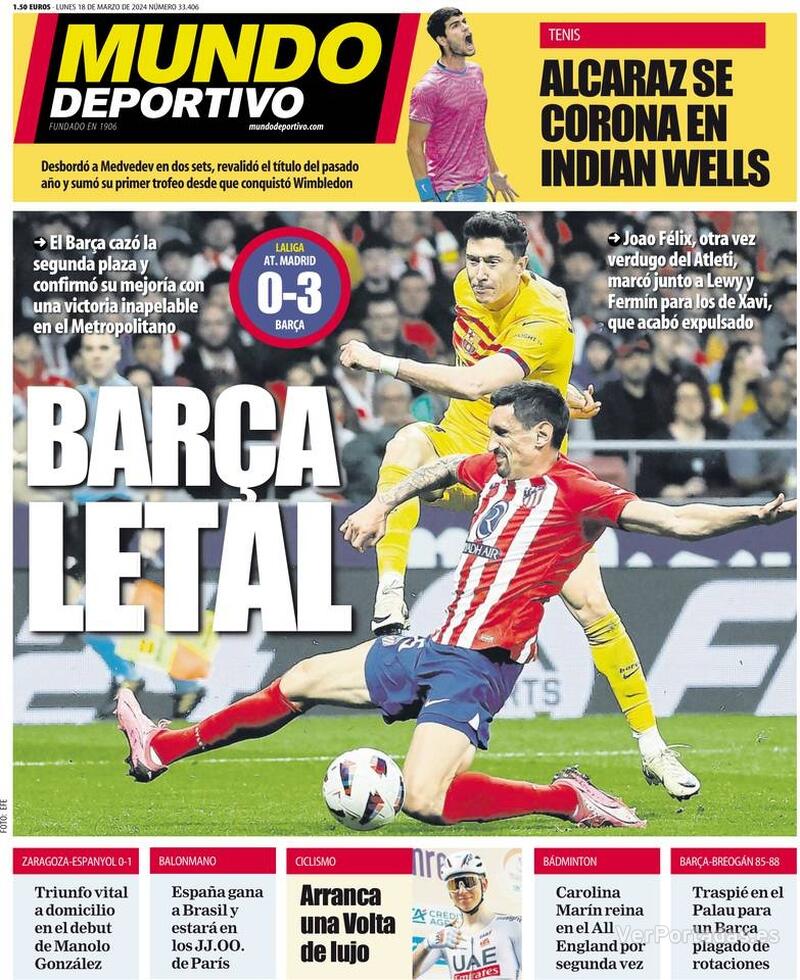 Portada Mundo Deportivo 2024-03-19