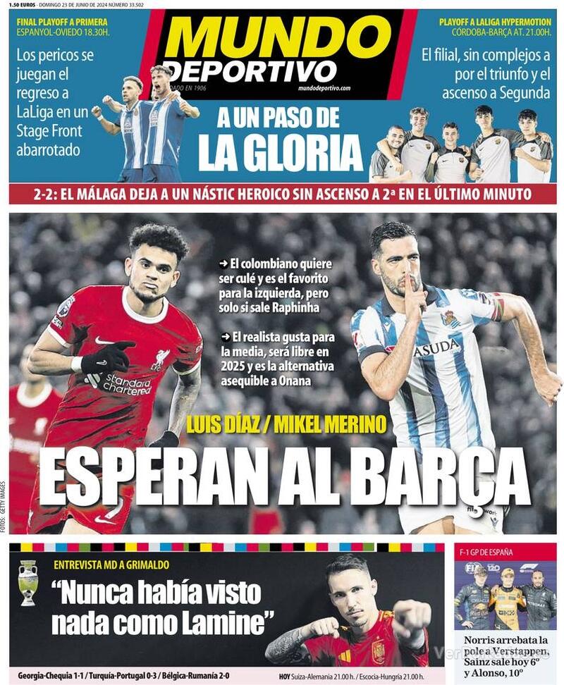 PORTADAS PRENSA DEPORTIVA  DOMINGO 23DE JUNIO Portada-periodico-mundo-deportivo-23-06-2024-a6c6cbf3