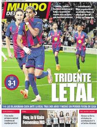 Portada Mundo Deportivo 2025-11-03