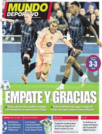 Portada Mundo Deportivo 2025-11-06