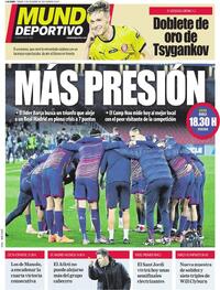 Portada Mundo Deportivo 2025-12-13