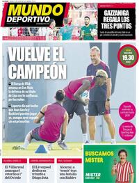 Portada Mundo Deportivo 2025-08-16