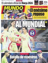 Portada Mundo Deportivo 2025-11-16
