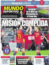Portada Mundo Deportivo 2025-11-19