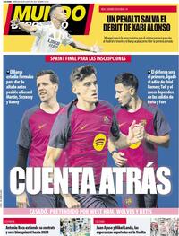 Portada Mundo Deportivo 2025-08-20